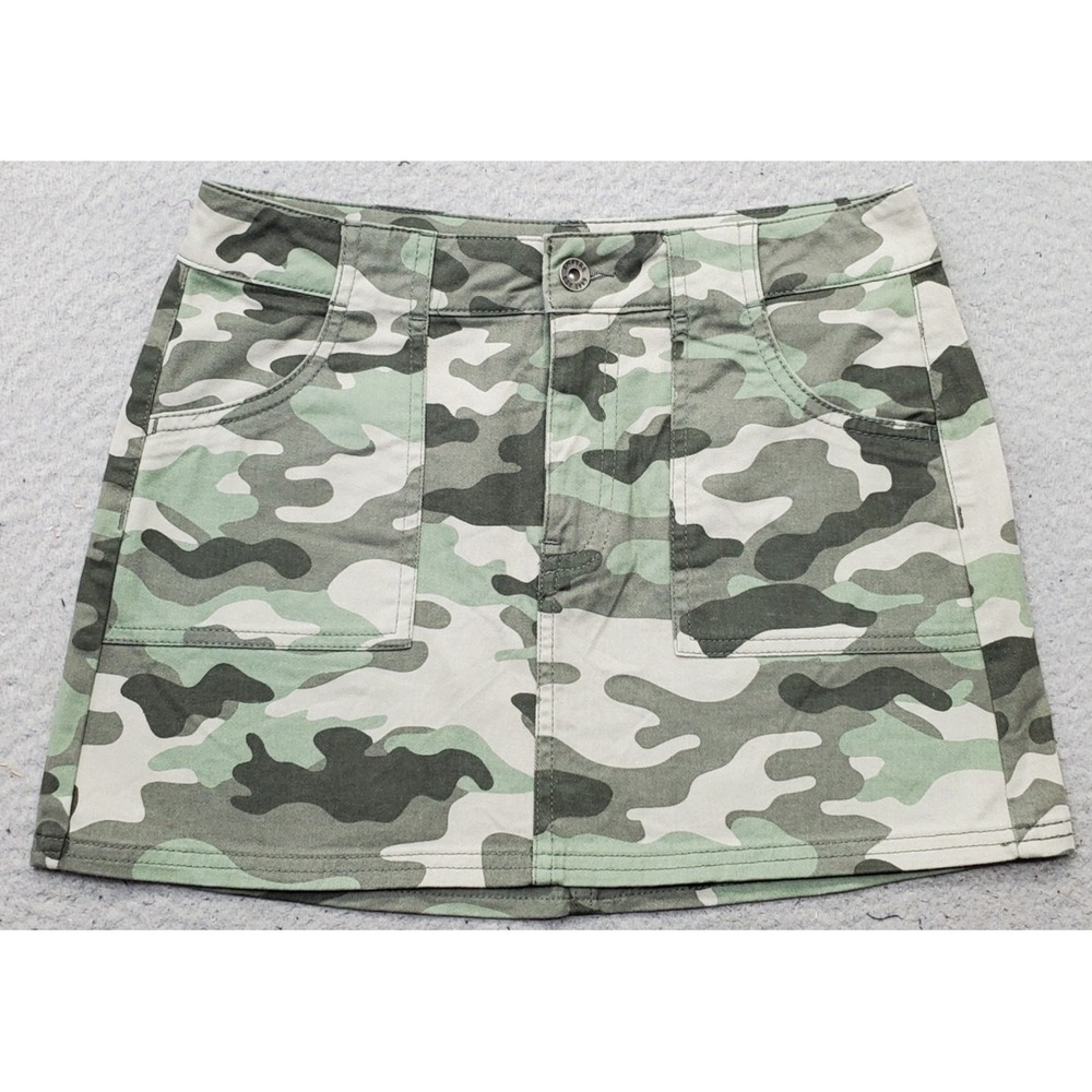 Empyre Hawthorne Mini Skirt Women 3 Multicolor Camouflage Stretch Casual Outdoor